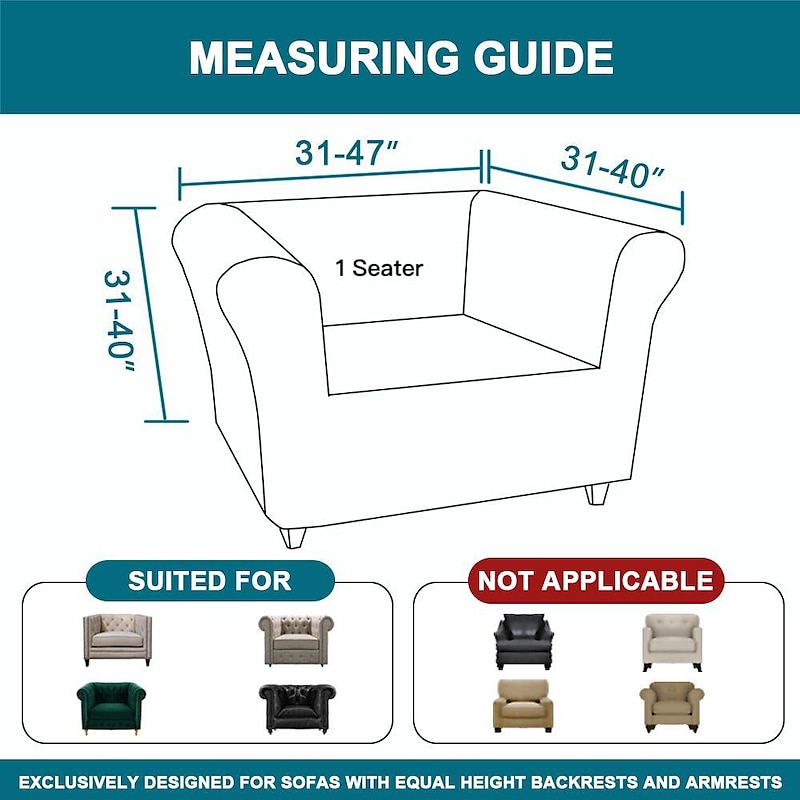 Stretch Sofa Cover Chesterfield Style Couch Slipcover for Living Room, Soft Non-Slip Sofa Cover Furniture Protector for Dogs3