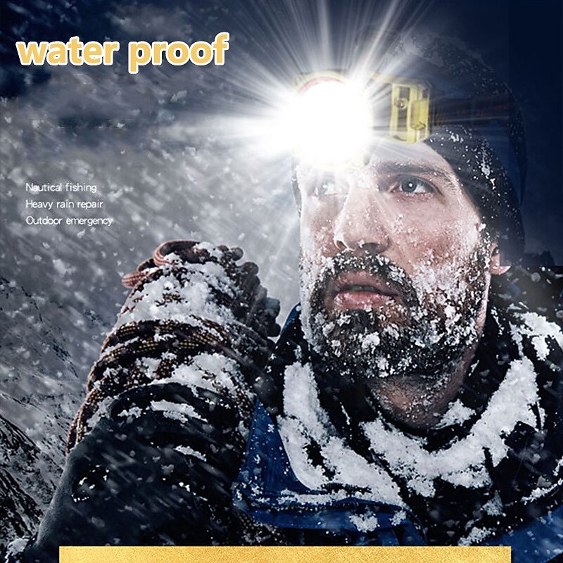 LED headlight super bright USB rechargeable miner's lamp high-power glare flashlight head-mounted field fishing lamp super-capacity battery torch white light and yellow light two kinds of lighting4
