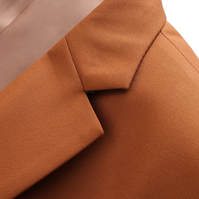 Men's Blazer Jacket Sport Coat Notch Collar Casual Solid Colored Black White Yellow Standard Fit Single Breasted One-button4