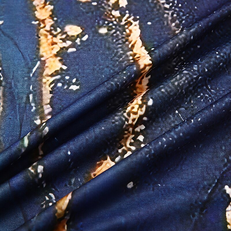 Women's Midi Dress T Shirt Dress Tee Dress Sundress Summer Dress Midi Dress Elegant Semi Formal Vacation Daily Cocktail Party Regular Fit Marble Short Sleeve Sweetheart Dusty Blue Rainbow Summer4