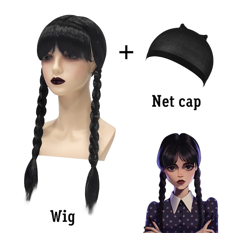 Kids Girls Family Party Cosplay wigs Dress Up Halloween Wigs2