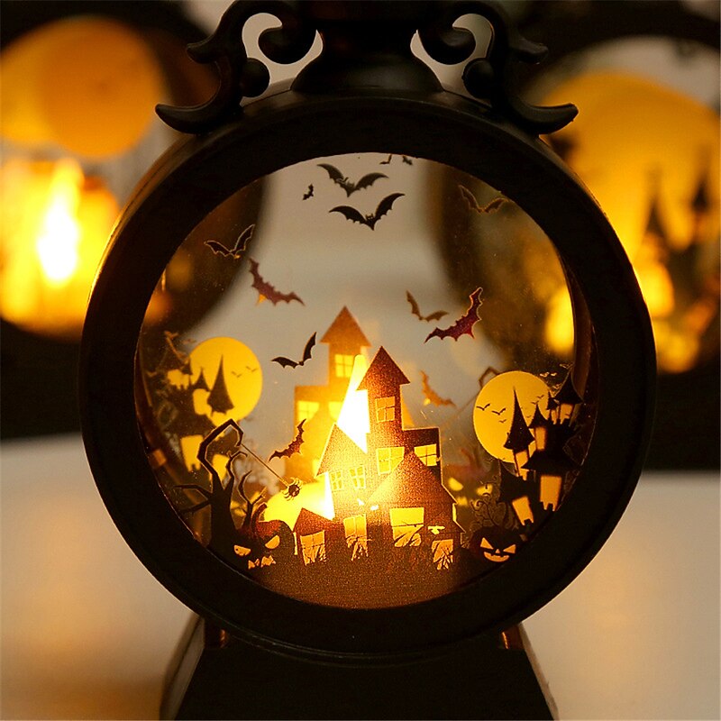 Halloween Decorations Wind lights Decorations LED Electronic Candle Lights Halloween Bars Terrifying Atmosphere Decoration Hanging Decorations2