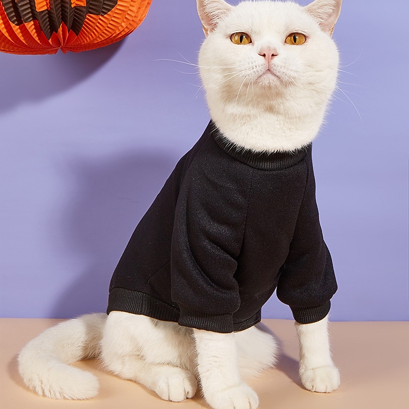 Dog Cat Sweatshirt Fashion Cute Winter Breathable Soft Washable Comfortable Outdoor Halloween Casual Daily Dog Clothing for Bichon Frise Pomeranian Baby Pet Papillon Small2