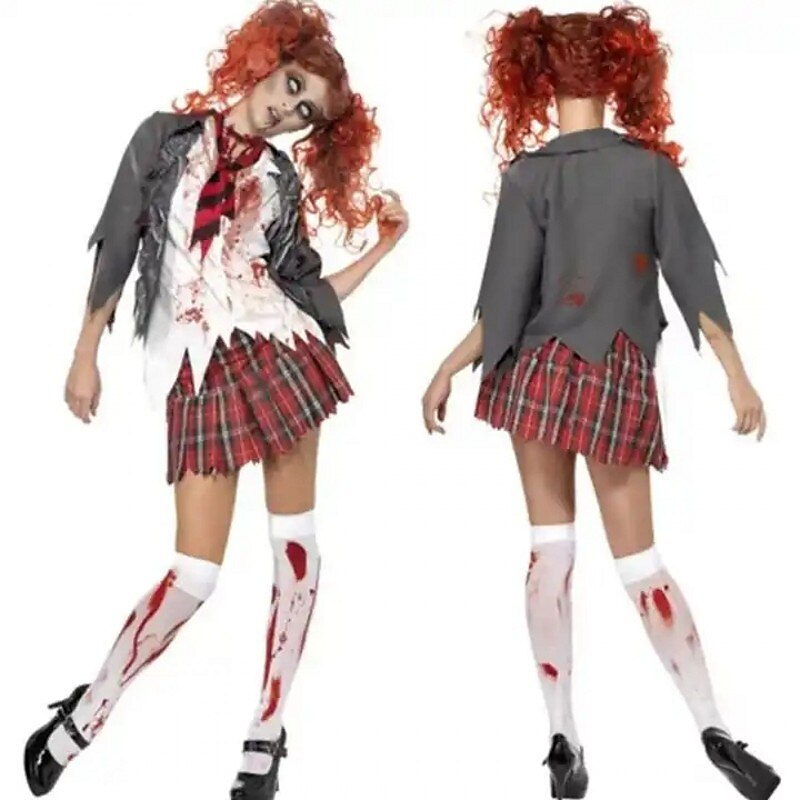 Halloween Blood Socks Carnival Easter Zombie Skeleton Socks Bloody Mary Nurse Blood Socks Skeleton Socks Skeleton Socks Knee Length Socks Halloween Costume and Fabric Role Playing Party Dressing3