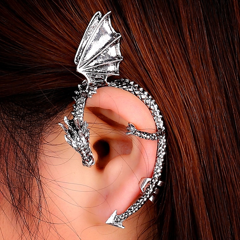 Dragon Elf Halloween Halloween Props Accessories Ear Cuffs Punk Gothic Adults' Women's Halloween Carnival Mardi Gras Easy Halloween Costumes Dress Up