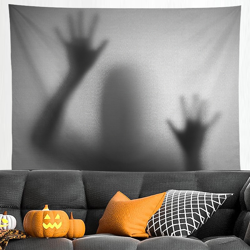 Halloween Tapestry, Bloody Hand Tapestry Wall Hanging ,Art Decor Blanket Curtain Picnic Tablecloth Hanging Bedroom Living Room Dorm Decoration Halloween Decorations2