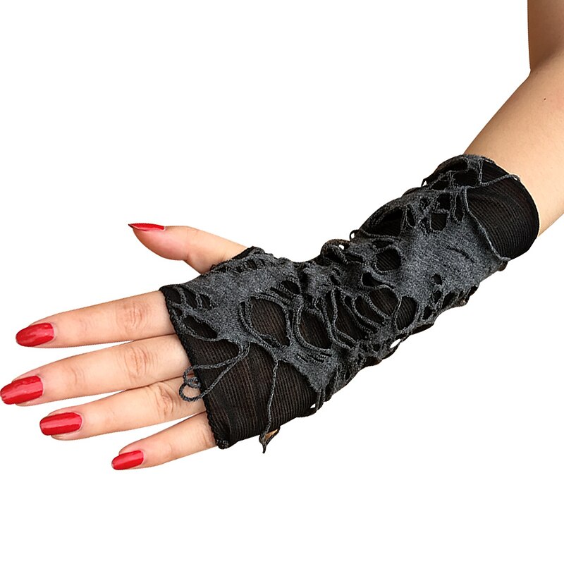 Halloween Gloves Punk Gothic Halloween Adults' Women's Halloween Carnival Mardi Gras Easy Halloween Costumes Dress Up2