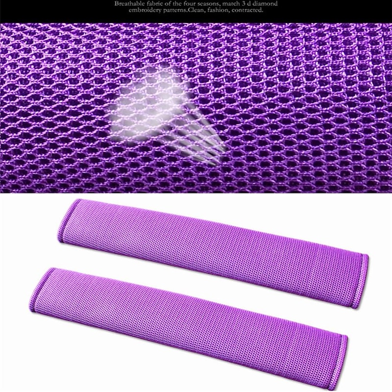 2Pcs Breathable Car Safety Belt Cover, Seat Belt Shoulder Pads, Auto Seatbelt Shoulder Protective Strap Pad2