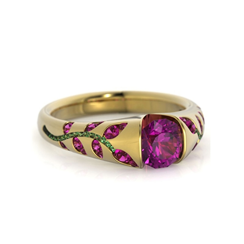 Women's Rings Elegant Valentine's Day Floral Ring4