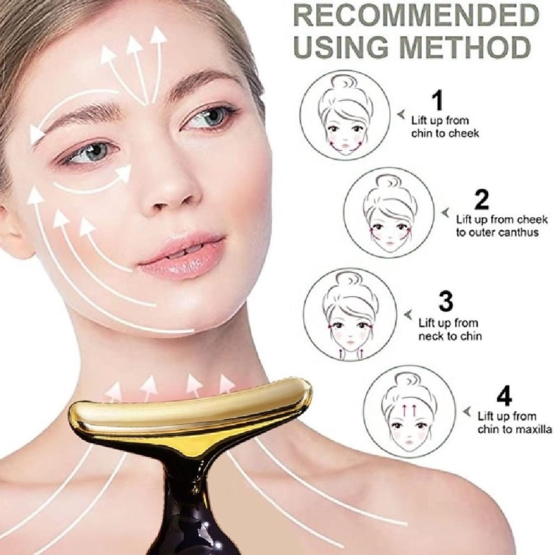 3 in 1 Face Neck Massager ION LED Photon Therapy Facial Lifting Beauty Devices Remove Double Chin Anti Wrinkle Skin Care Tools3