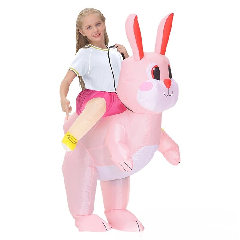 Rabbit Bunny Carnival Costume Cosplay Costume Inflatable Costumes Halloween Group Family Costumes Kid's Adults' All Funny Costume Halloween Carnival Masquerade Easy Carnival Costume4