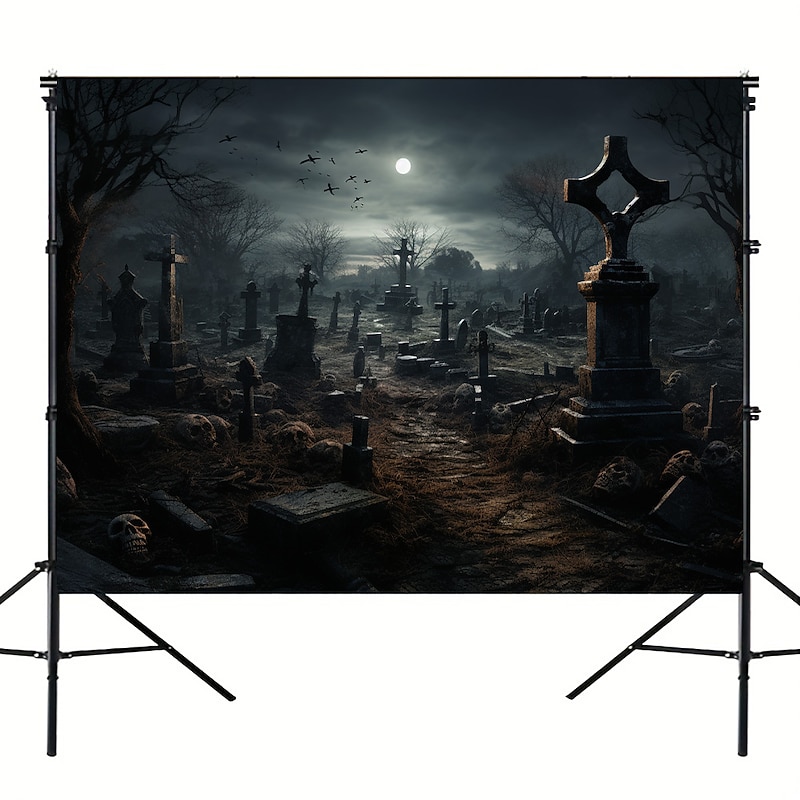 Halloween Decorations Skull Hanging Tapestry Wall Art Large Tapestry Mural Decor Photograph Backdrop Blanket Curtain Home Bedroom Living Room Decoration 23