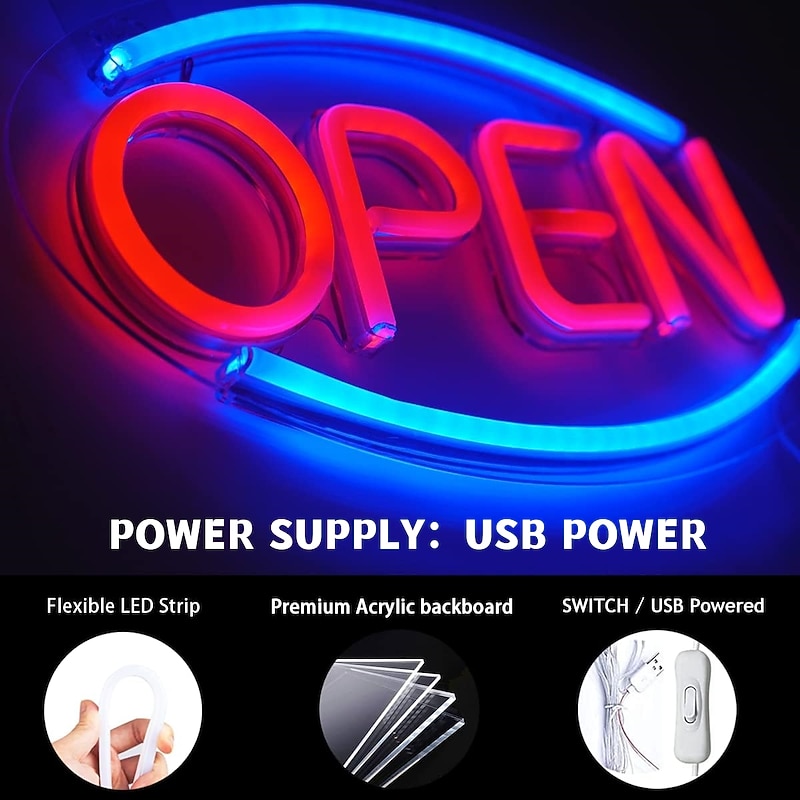 USB Acrylic Neon Decorative Light Bar Decorative Light Halloween Christmas Decorative Light2