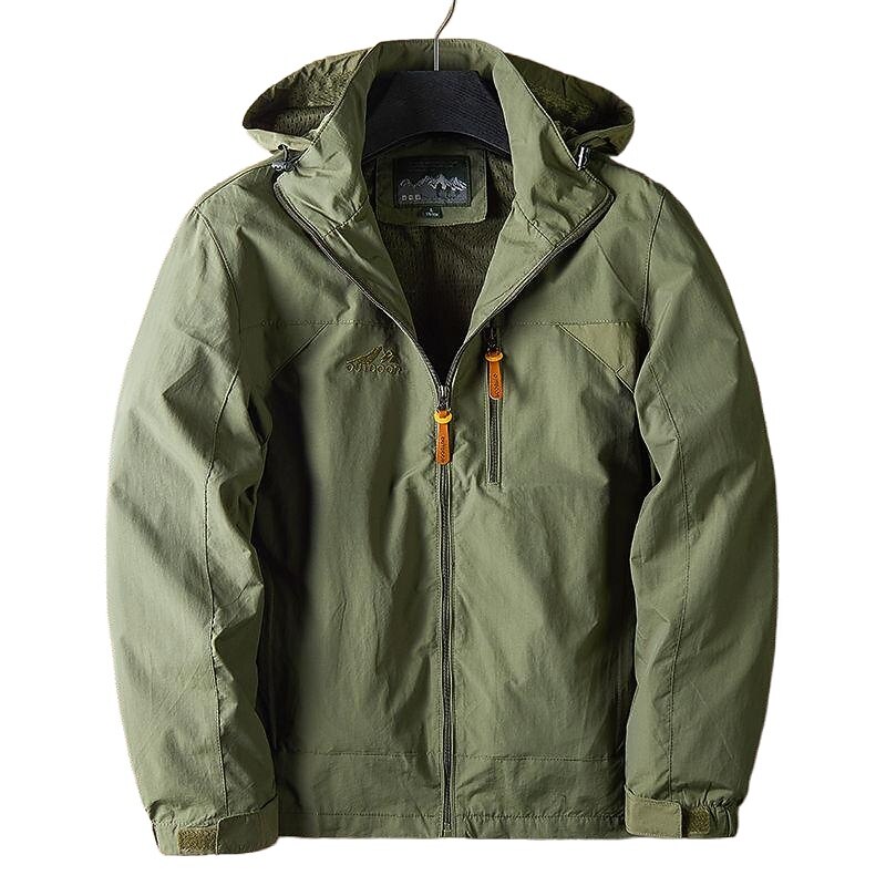 Men's Outdoor Jacket Transition Jacket Daily Wear Windproof Quick Dry Spring &  Fall Solid Color Casual Daily Lapel Regular Loose Fit Black Blue Khaki Army Green Gray Jacket4