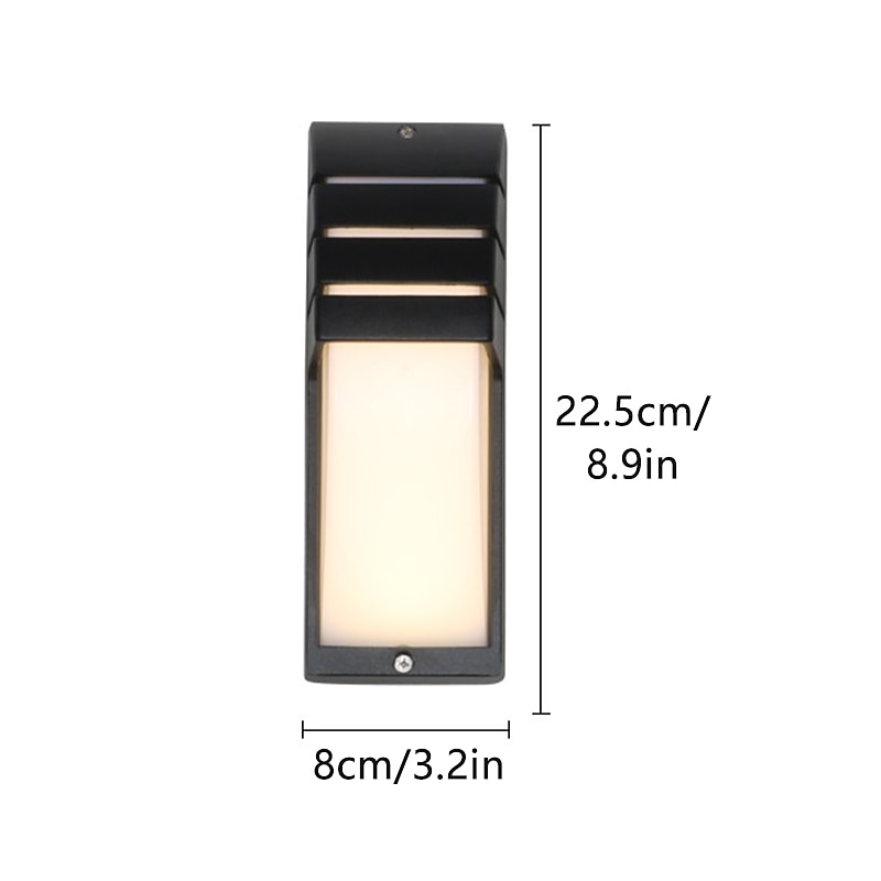 Outdoor Wall Sconce Motion Sensor Acrylic Aluminum Waterproof IP65 Wall Fixture Lighting Aluminum LED Exterior Sconce for Indoor Outdoor Patio Porch 110-240V3