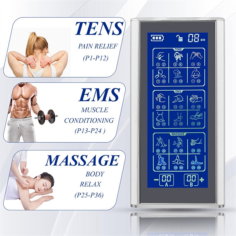 EMS professional muscle electrical stimulation physiotherapy machine pain relief pad4