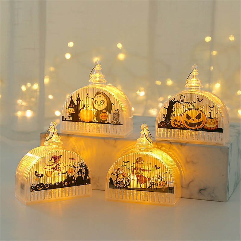 Halloween Pumpkin Lanterns Children's Handheld Lanterns Halloween Decorative Ornaments Luminous Props Party Hangers2