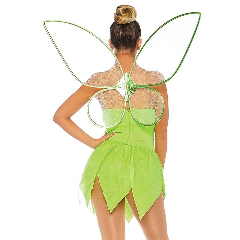 Women's Tinker Bell Fairy Dress Cosplay Costume Fairy Wings For Halloween Carnival Sexy Costume Adults' Dress2