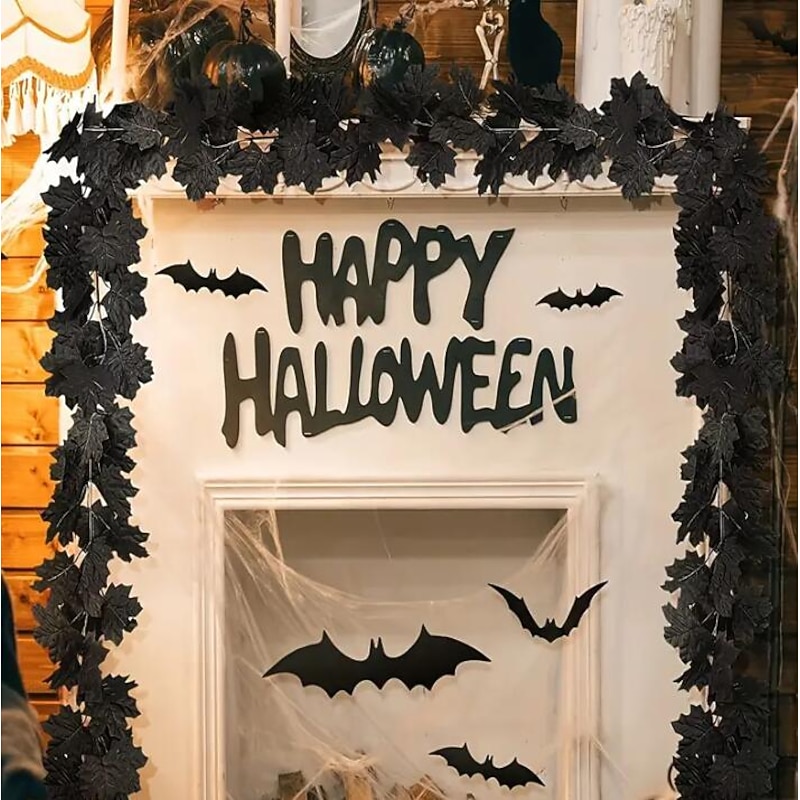 170CM Artificial Maple Vine, Fall Maple Leaf Garland, Outdoor Garden DIY Decoration, Wedding Festival Party Decoration, Autumn Thanksgiving Halloween Room Decor4