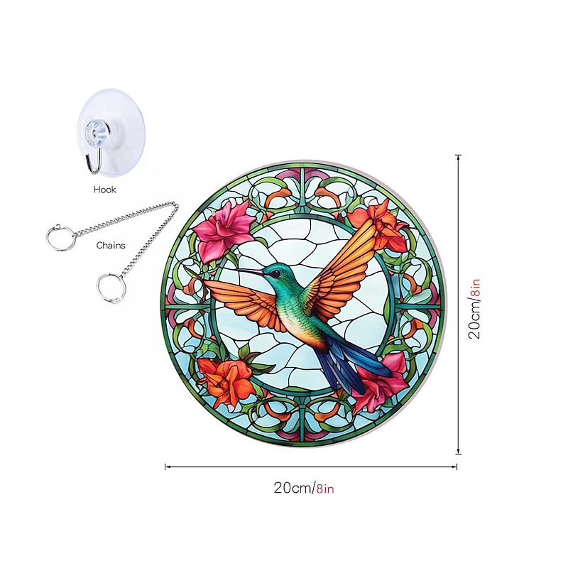 1pc Bird Wall Hanging Suncatcher for Home and Garden Decor - Perfect for Home Decor3