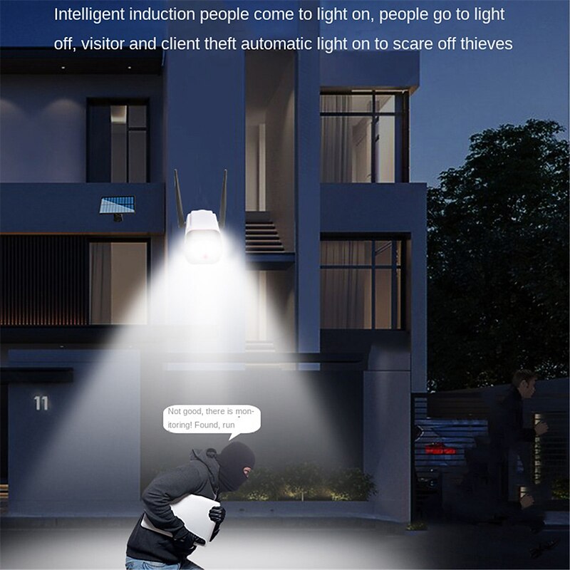 Simulated Solar Monitoring Camera with Infrared Light Outdoor Human Body Sensing Courtyard Light Automatically Lights Up Street Lights in Dark4