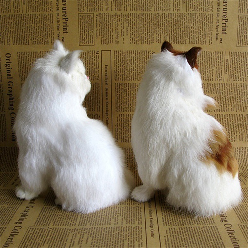 Simulated Animal Cat Creative Decoration Decoration Decoration Simulated Cat Model Squatting Cat Persian Cat Flower Cat Squatting Cat Little Cat2