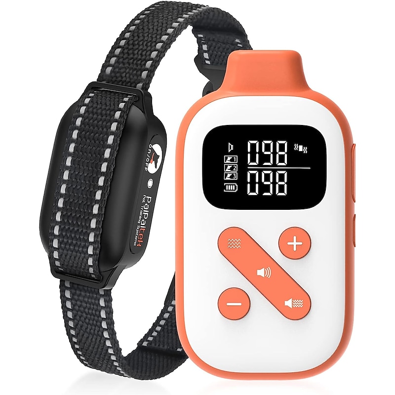 Vibrating Dog Collar No Shock 3300ft Range Dog Training Collar with Remote IPX7 Waterproof Electric Dog Collar No Shock/Prong Dog Training Collar for 5-120 lbs All Breeds