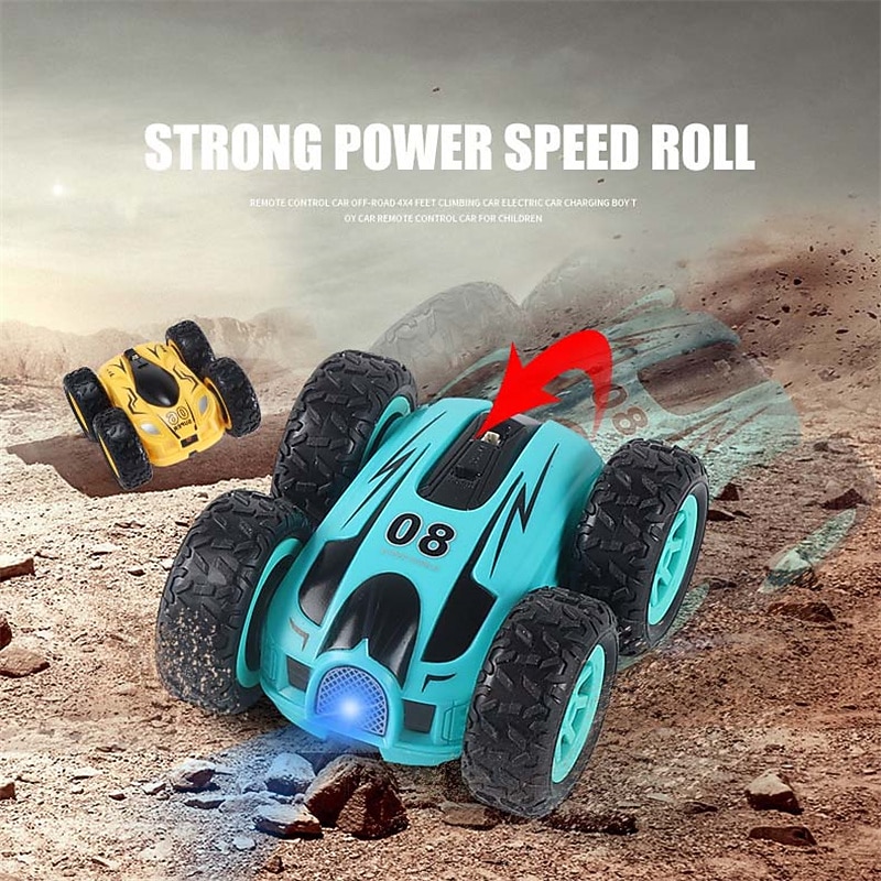 2.4g Double-Sided Tumbling Stunt Car High-Speed 360 Rotating Remote Control Car Children's Boys Electric Toy2