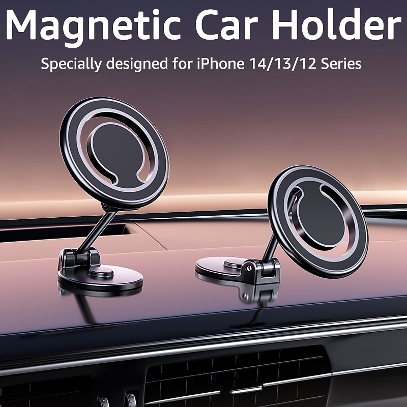 Magnetic Car Phone Holder Universal Vent Magsafe Ring Car MountFit for iPhone 14 13 12 Pro Plus Mini MagSafe Case All Phones