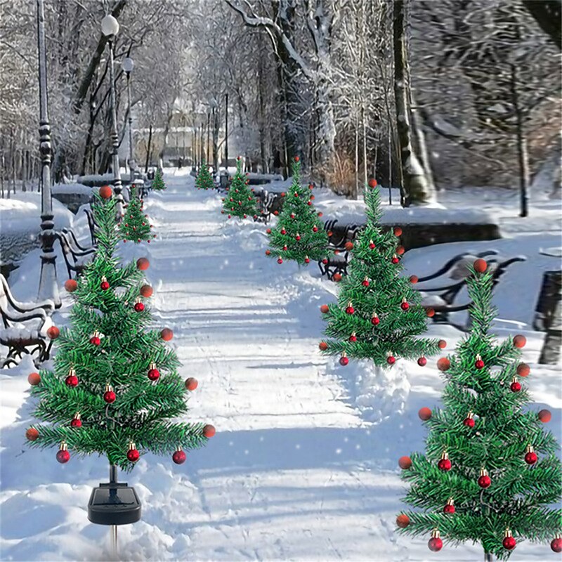 Solar Christmas Tree Light Set Outdoor Decoration Courtyard Garden Corridor Solar Christmas Tree Lawn Light Holiday Party Atmosphere Light4