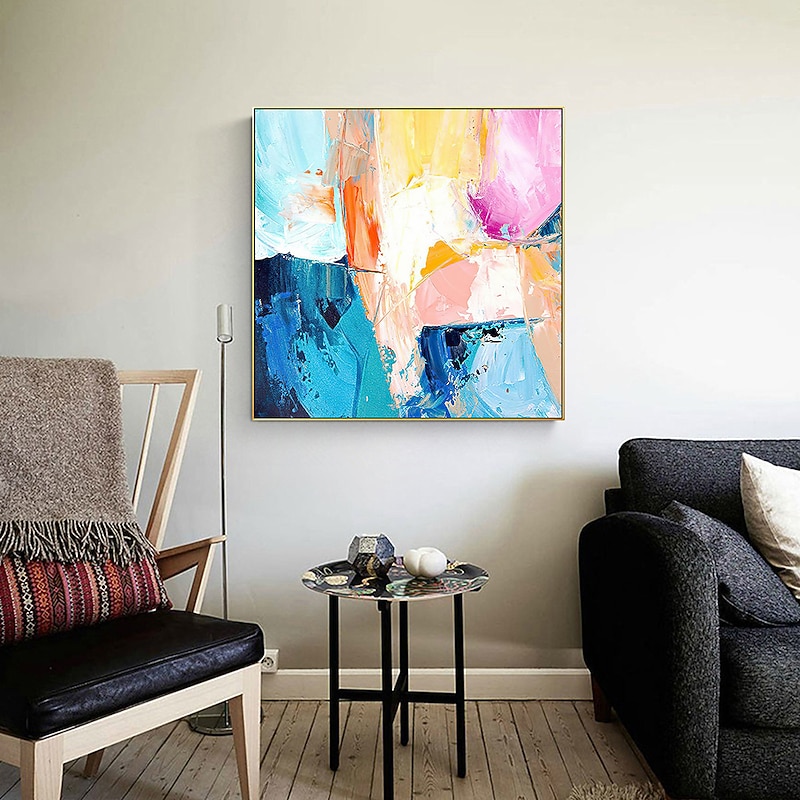 100% Hand Painted textured Oil Painting Wall Colorful art Handmade colorful painting large canvas art fashion art Home Decoration Decor Rolled Canvas No Frame Unstretched4
