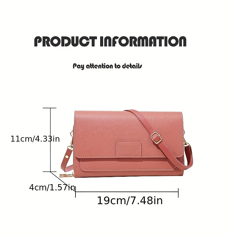 Women's RFID Blocking Crossbody Wallet Purse – Multi-Pocket Faux Leather Shoulder Bag for Travel, Shopping, and Everyday Use4