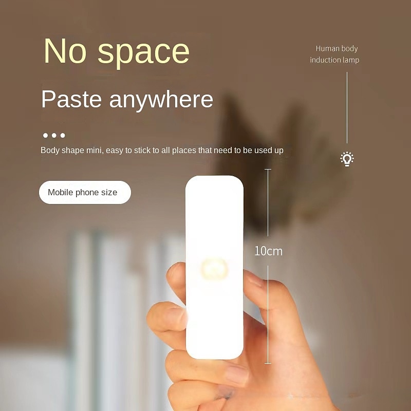 Wall-Mounted Reading Light, Stick On Bunk Bed Lamp Light, Magnetic Mounted Under Cabinet Lighting Rechargeable Battery Operated, Wireless LED Closet Kitchen, Portable Makeup Mirror2