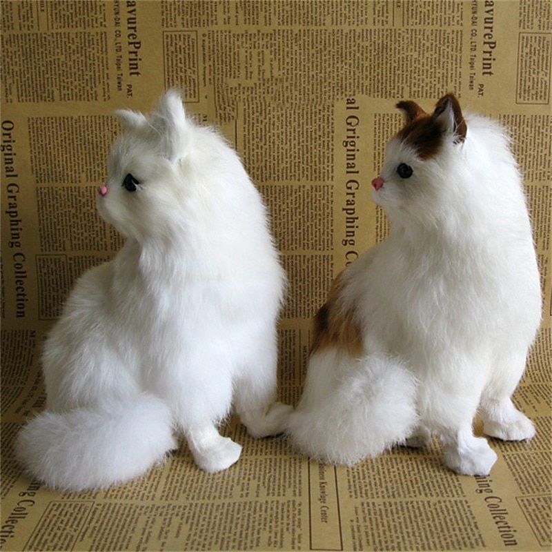 Simulated Animal Cat Creative Decoration Decoration Decoration Simulated Cat Model Squatting Cat Persian Cat Flower Cat Squatting Cat Little Cat4