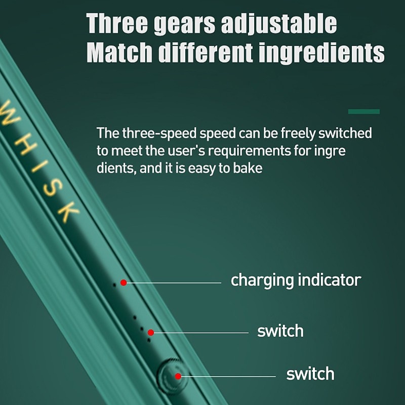 USB Rechargeable Electric Stirrer Milk Coffee Frother Foamer Handheld Egg Beater Kitchen Tool4