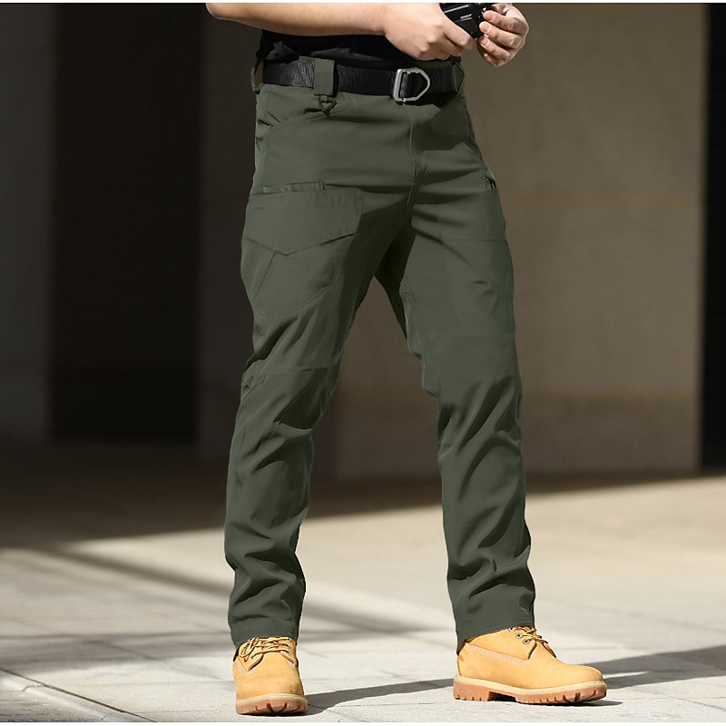 Men's Cargo Pants Combat Trousers Tactical Pants Trousers Pocket Plain Comfort Breathable Outdoor Daily Going out Fashion Casual Black Green4