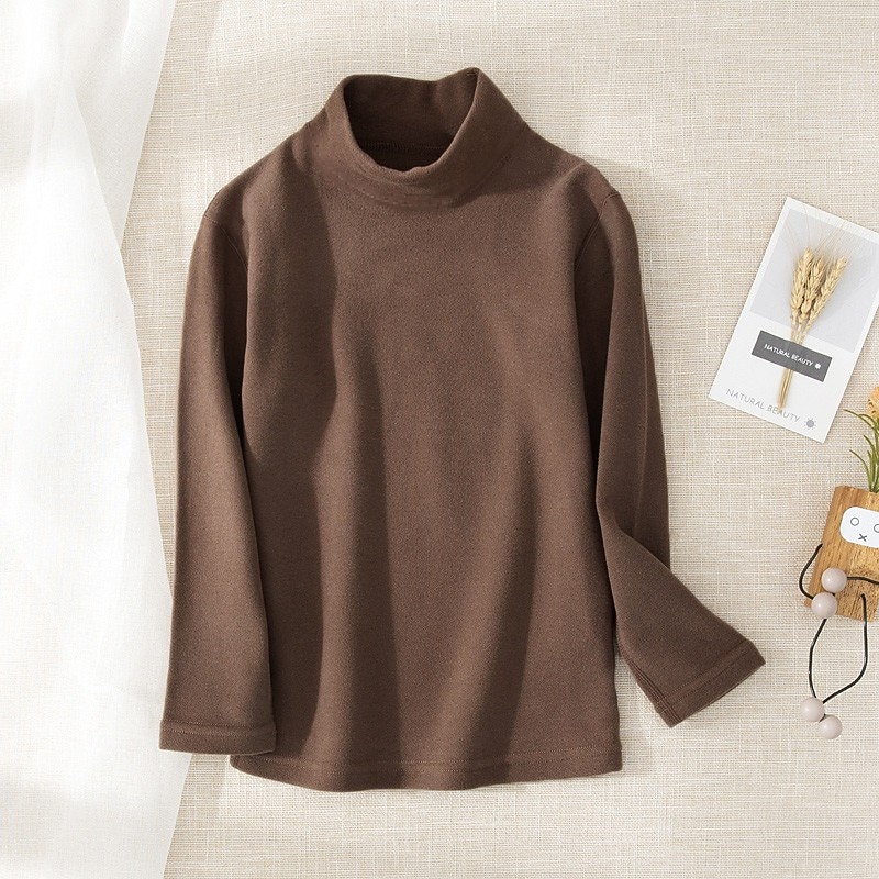 Kids Girls' T shirt Solid Color School Long Sleeve Active Cotton 7-13 Years Spring Black White Yellow4