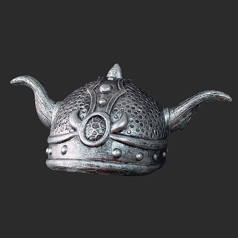 Retro Vintage Medieval Renaissance Hat Armor Horned Helmet Viking Fancy Dress Men's Viking Carnival Masquerade Carnival Adults' Hat2
