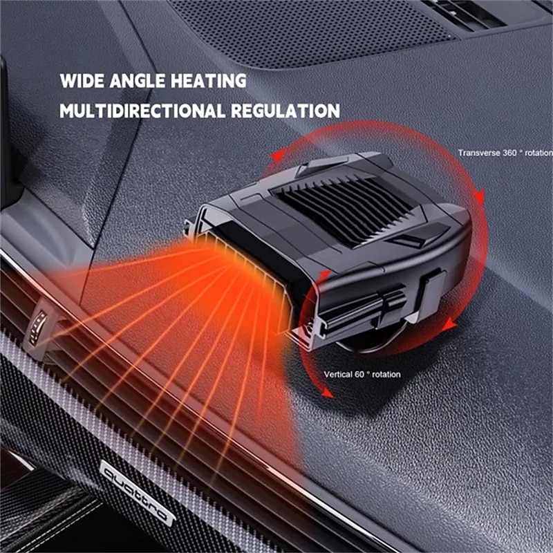 12V Portable Car Fan Heater Auto Heater Defroster Demister Multipurpose Quick Heating Auto Heating Machine Automobile Electric Accessories3