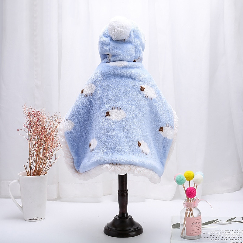 Dog Cat Cloak Fashion Casual Winter Waterproof Warm Breathable Soft Washable Casual Daily Dog Clothing for Bichon Frise Pomeranian Baby Pet Papillon Small2