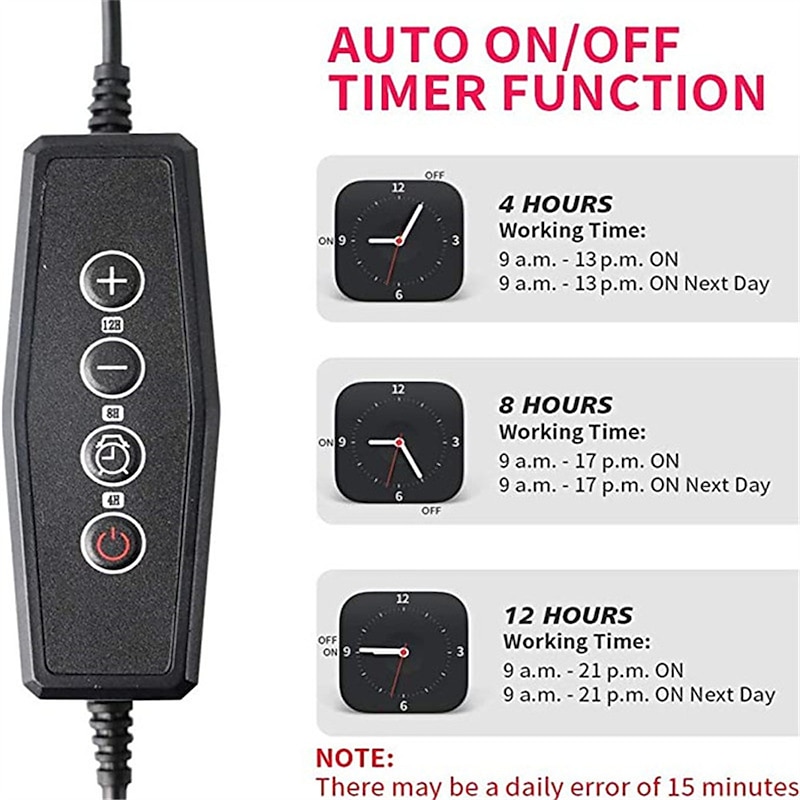 Grow Light USB Phytolamp for Plants Full Spectrum Dimmable 4/8/12H Timer Fitolamp Lights Home Flower Seedling Clip Phyto Lamp3