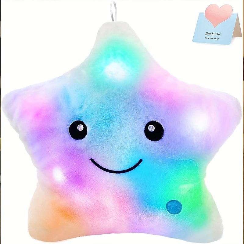 Luminous Pillow Soft Stuffed Plush Glow Colorful Star Cushion LED Light Toys Gift For Children Kids Girls, Funny Educational Games, Party Gifts, Children's Gifts, Holiday Gifts, Birthday Gifts4