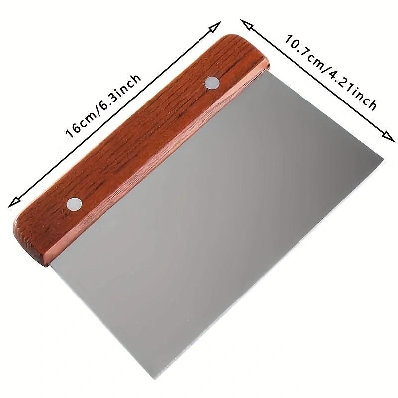 1pc Stainless Steel Flour Cutters, Dough Cutters & Spatulas, Kitchen Baking & Cooking Supplies3