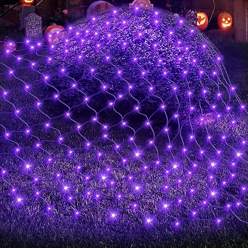 Multifunctional Led Net Mesh String Light 8x10M 2600Leds Outdoor Fairy String Light for Garden Christmas Wedding Party Window Curtain Garland Decoration Xmas Lighting AC85-265V EU US AU UK Plug