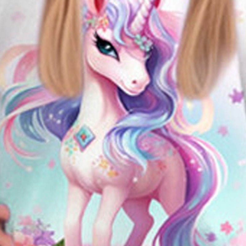 Girls' 3D Cartoon Unicorn Sweatshirt & Legging Set Set Long Sleeve 3D Print Fall Winter Active Fashion Daily Kids 3-12 Years Crew Neck Outdoor Vacation Date Regular Fit4