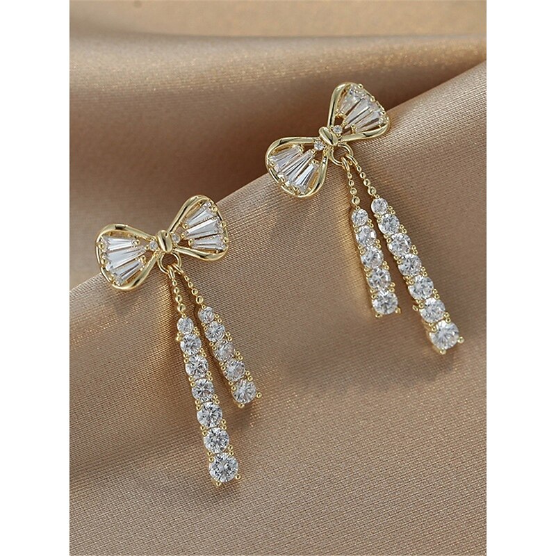 Women's Earrings Fashion Outdoor Ribbon bow Earring3