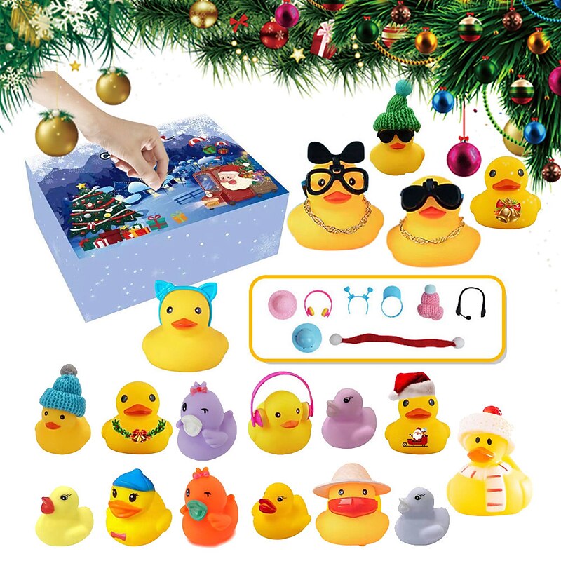 Festival Enamel Duck Blind Box Comes to Calendar Festival Enamel Little Yellow Duck Blind Box Countdown Festival Gift Set for Christmas Gifts2
