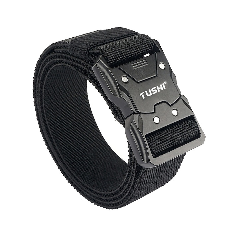 Men's Tactical Belt Buckle Black Royal Blue Polyester Retro Traditional Plain Daily Wear Going out Weekend4