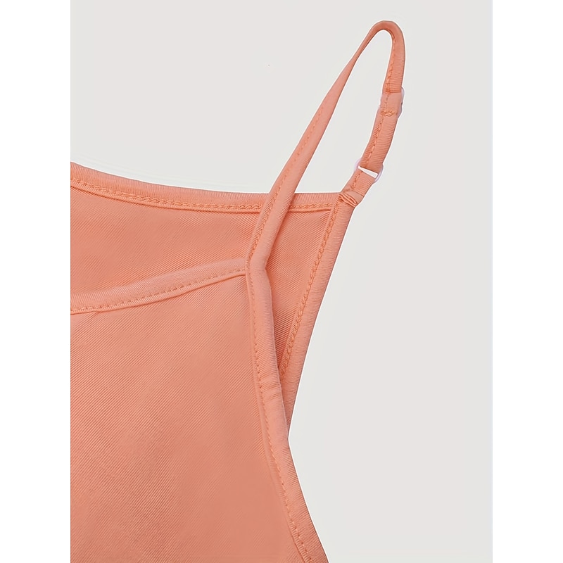 Women's Camisole Tank Top Plain Vacation Hawaiian Casual Sleeveless Round Neck Regular Tops Casual Beach Black White Light Green Pink Wine Summer Spring 12