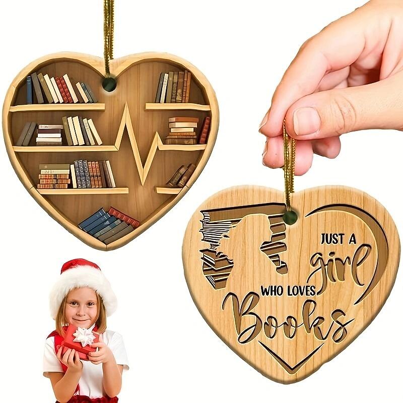 Bookshelf Ornaments For Book Lovers, Creative Small Gift, Holiday Accessory, Birthday Party Supplies, Birthday Gift, Art Craft Ornament Gift, Home Decor, Party Decorations Supplies, Wedding Decor4